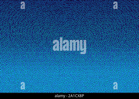 Abstract blue background texturé avec des cercles et des cellules. Texture Glitch . Banque D'Images