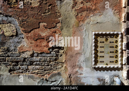 Venezia, Ziegelwand - Venise, mur de brique Banque D'Images