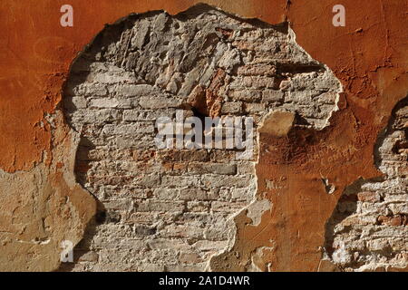 Venezia, Ziegelwand - Venise, mur de brique Banque D'Images