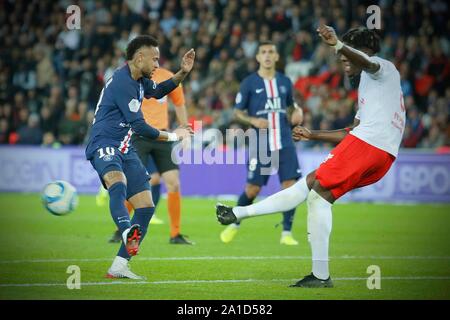 Football Ligue 1, PSG v Reims, Parc des Princes, Paris, France. 25 Septembre, 2019. Neymar Jr, 644/crédit : cordon CORDON PRESS/Alamy Live News Banque D'Images