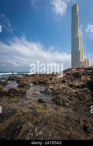 Phare de Hidalgo dans les montagnes d'Anaga sur Tenerife Banque D'Images