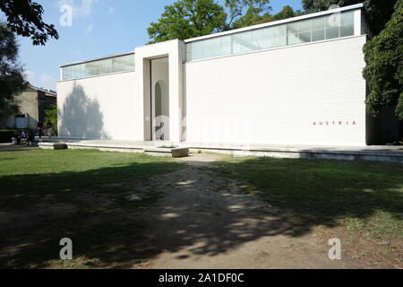 Venise, Giardini, Autrian Pavillon par Josef Hoffmann Banque D'Images