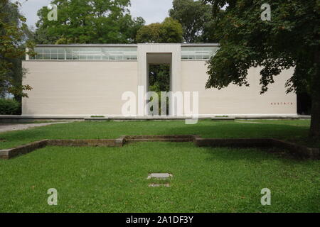 Venise, Giardini, Autrian Pavillon par Josef Hoffmann Banque D'Images