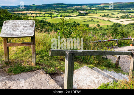 Vue de Claybank, North Yorkshire Moors, l'Angleterre, shérif devient Banque D'Images