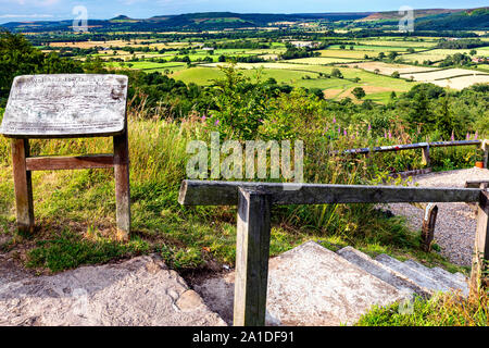 Vue de Claybank, North Yorkshire Moors, l'Angleterre, shérif devient Banque D'Images