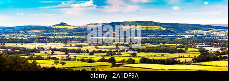 Vue de Claybank, North Yorkshire Moors, l'Angleterre, shérif devient Banque D'Images