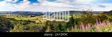 Vue de Claybank, North Yorkshire Moors, l'Angleterre, shérif devient Banque D'Images