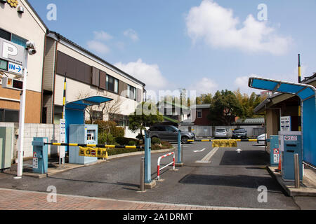 TOKYO, JAPON - 31 mars : le parking gratuit et la carte pour les Japonais et les voyageurs étrangers utiliser service de Naritasan Omote Sando ou vieille ville de Narita à Chi Banque D'Images