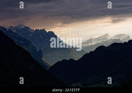 Tempête en cours dans Haslital Banque D'Images