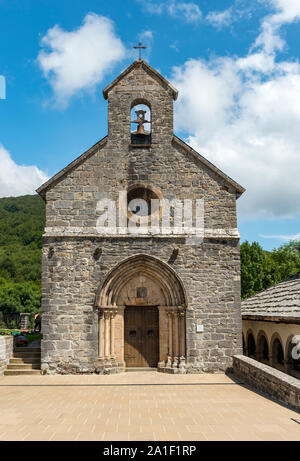 Église de Santiago, Roncevaux, Espagne Banque D'Images