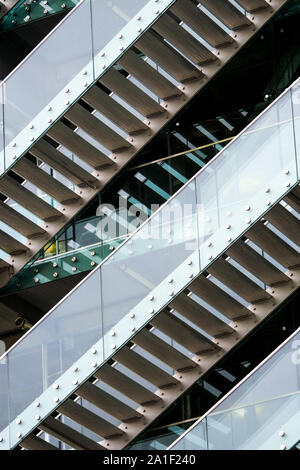 GL Events building, la vue de détail, confluence, Lyon, France Banque D'Images