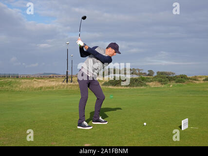 St Andrews, UK. 26 Sep, 2019. Michael Vaughan lors de la première partie de l'Alfred Dunhill Links Championship, Tournoi de Golf du Tour Européen à St Andrews, Écosse Crédit : España/Alamy Live News Banque D'Images