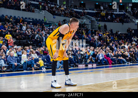 Jonas Jerebko, # 11 de Khimki Moscou pendant un russe VTB United League entre Khimki Moscow et Zielona Gora.Khimki Moscow a gagné 79-75. Banque D'Images