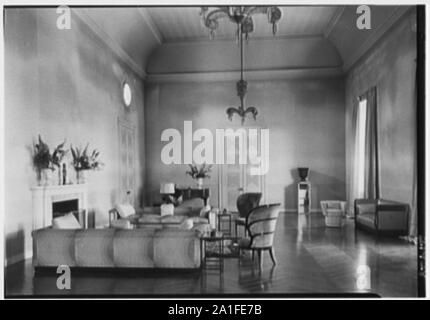 Mme William E. Clow, Jr., résidence à Lake Forest, Illinois. Banque D'Images