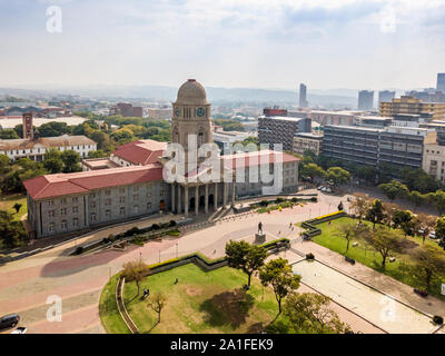 Vue aérienne de Tshwane de ville au cœur de Pretoria, capitale de l'Afrique du Sud Banque D'Images