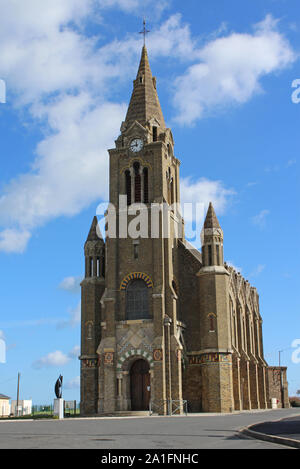 Le 19e siècle Chapelle Notre Dame de Bonsecours à Dieppe en Normandie, France. Banque D'Images