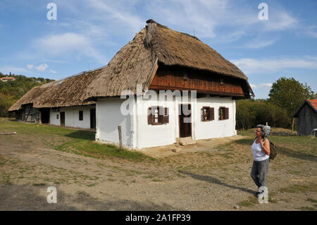 Maison de l'Baglad région. Musée en plein air (Skanzen) près de Szentendre. Hongrie Banque D'Images