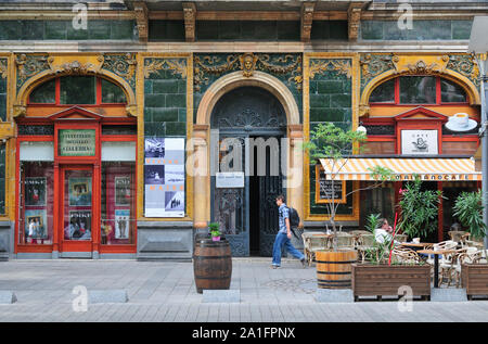 Mai Maison Mano Mano Haz (AMI), la maison hongroise de la photographie. Budapest, Hongrie Banque D'Images