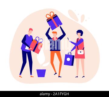 Anniversaire, fête d'entreprise adolescent télévision vector illustration Illustration de Vecteur