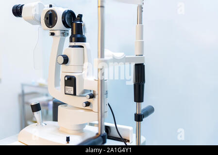 Éléments d'optique dispositifs médicaux utilisés en ophtalmologie fermer Banque D'Images