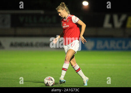 Manchester, UK. 26 Sep, 2019. Vivianne Miedema Arsenal de Femmes en action. L'UEFA Women's Champions league 2e match aller, Arsenal femmes v Fiorentina Femminile à Meadow Park à Borehamwood le jeudi 26 septembre 2019. Cette image ne peut être utilisé qu'à des fins rédactionnelles. Usage éditorial uniquement, licence requise pour un usage commercial. Aucune utilisation de pari, de jeux ou d'un seul club/ligue/dvd publications pic par Steffan Bowen/Andrew Orchard la photographie de sport/Alamy live news Crédit : Andrew Orchard la photographie de sport/Alamy Live News Banque D'Images