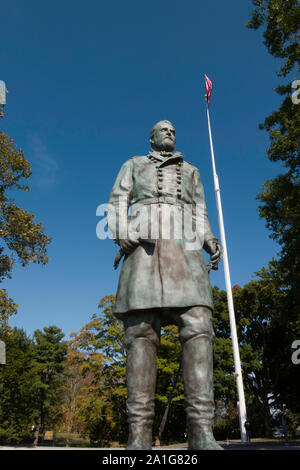 Général Ulysses S. Grant Monument statue à l'Académie militaire des États-Unis, West Point, NY, USA Banque D'Images