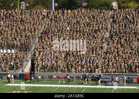 Stade de Football miche à l'Académie militaire, West Point, NY, USA Banque D'Images