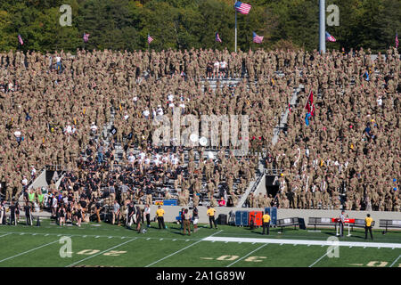 Stade de Football miche à l'Académie militaire, West Point, NY, USA Banque D'Images