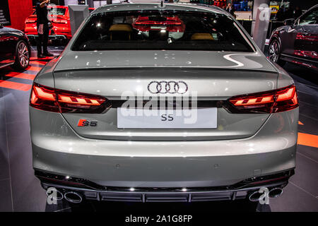 Francfort, Allemagne, 10 Sep 2019 : Audi S5 coupé à l'AIA, de B9, toutes les roues motrices voiture construite par Audi Banque D'Images