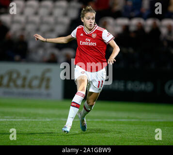 Boreham Wood (Royaume-Uni). 26 Sep, 2019. Manchester, Angleterre - 26 SEPTEMBRE : Vivianne Miedema d'Arsenal pendant l'UEFA Women's Champions League Round 32 match aller 2e entre les femmes et les femmes d'Arsenal Fiorentina à Meadow Park Stadium le 25 septembre 2019 à Borehamwood, Angleterre : Crédit photo Action Sport/Alamy Live News Banque D'Images