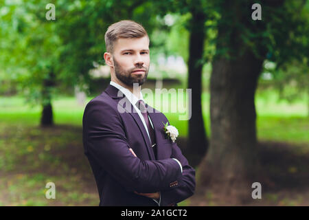 Hipster Barbu Homme Costume Formel Avec Bow Tie Mode D