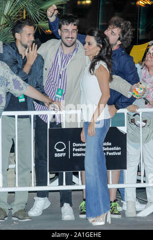 San Sebastian, Espagne. 26 Sep, 2019. Penelope Cruz arrive à l'hôtel Maria Cristina durant la 67ème festival du Film de San Sebastian à San Sebastian, Espagne, le 26 septembre 2019. Credit : Jimmy Olsen/Media Espagne*** ***aucune perforation/Alamy Live News Banque D'Images