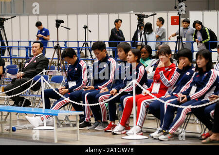 Makuhari Messe, Chiba, Japon. 27 Sep, 2019. (L à R) Noboru Kanehara, groupe de l'équipe du Japon (JPN), le 27 septembre 2019 - Taekwondo : READY STEADY TOKYO - Taekwondo à Makuhari Messe, Chiba, Japon. Credit : Naoki Morita/AFLO SPORT/Alamy Live News Banque D'Images