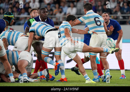 Chofu (, Tokyo, Japon. Sep 21, 2019. Tomas Cubelli (ARG) Rugby : Coupe du Monde de Rugby 2019 Bassin C match entre la France et l'Argentine au Stade de Tokyo à Chofu, Tokyo, Japon . Credit : EXTRÊME-ORIENT PRESSE/AFLO/Alamy Live News Banque D'Images