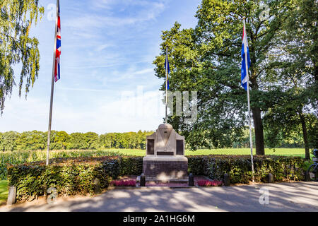 EDE, pays-Bas, 22 septembre 2019 : Monument de la répartition aérienne à Oosterbeek, pays-Bas, mémorial de l'opération jardin du marché WOII Banque D'Images