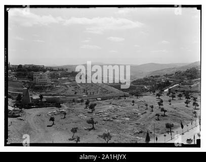 Mt Zion, vallée de Hinnom et désert de l'ouest Banque D'Images