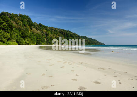 La plage numéro 7, Havelock, Île-de-France, France Banque D'Images