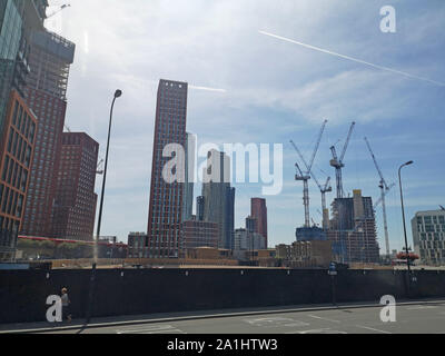 Construction par Vauxhall Station de bus dans le sud de Londres. Juillet 26, 2019 Banque D'Images