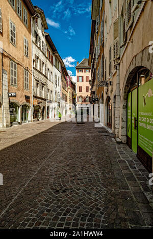 France Haute-Savoie - Chambery - rue Juiverie Banque D'Images