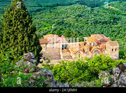 Métropole orthodoxe Saint Dimitrios à Mystras en Grèce Banque D'Images
