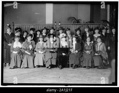 Ligue nationale pour les femmes. Assis : Mme. Le PIDS, ira à l'EST ORANGE, NJ ; MME. EDWARD R. HEWITT, NY ; MME. Histoire William Cummings, président général, D.A.R. ; MME. HUGH L. SCOTT ; Mlle MAUDE WETMORE, PRÉSIDENT DE LA LIGUE ; Mlle GRACE PARKER, NY ; MME. LINDSAY PATTERSON, WINSTON-SALEM, CAROLINE ; MME. GEORGE HOADEY Banque D'Images