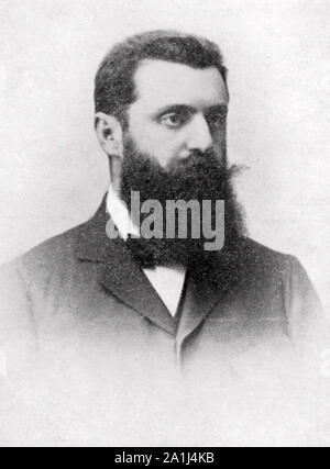 THEODOR HERZL (1860-1904) Journaliste Austro-HUngaian juif et sioniste ardent Banque D'Images