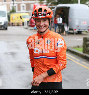 Harrogate, Royaume-Uni. 27 Sep, 2019. HARROGATE, 27-09-2019, randonnée à vélo, wk wielrennen, championnats du monde, Marianne Vos après l'entraînement le vendredi : Crédit Photos Pro/Alamy Live News Banque D'Images