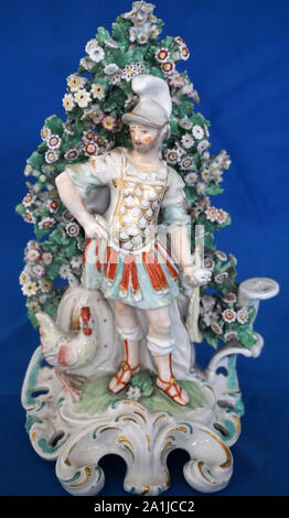 Derby Antique porcelaine britannique Figure et Figurines Banque D'Images