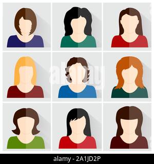 Vector set d'icônes personnes Télévision Illustration de Vecteur