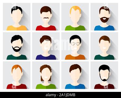 Vector set d'icônes personnes Illustration de Vecteur