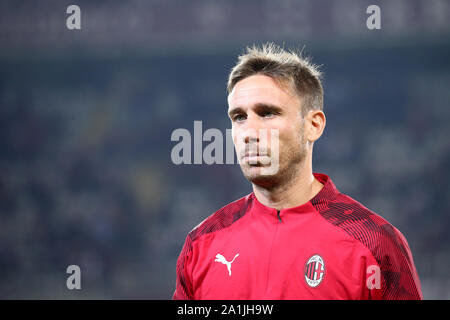 Torino, Italie. 26 septembre 2019. Serie A italienne . Torino Fc vs AC Milan. Lucas Biglia de l'AC Milan. Banque D'Images