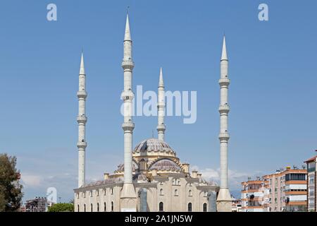 Mosquée Kulliye avec quatre minarets, Manavgat, Antalya Province, Turkey Banque D'Images