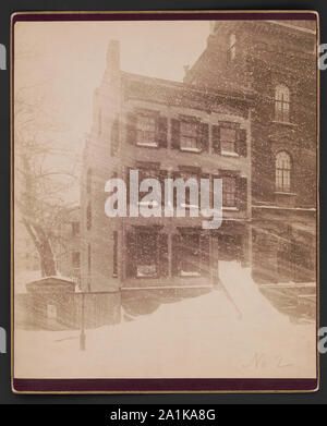 New York City house dans le blizzard de 1888] / C.H. Jordan & Co., de visualiser et de photographe de paysage Banque D'Images