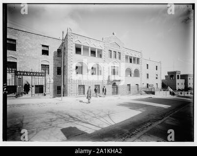 Nouvelle Jérusalem et les banlieues. L'Ethiopian Imprimeur de la ti'g [c.-à-d. bâtiment]. Les prophètes de la rue Banque D'Images